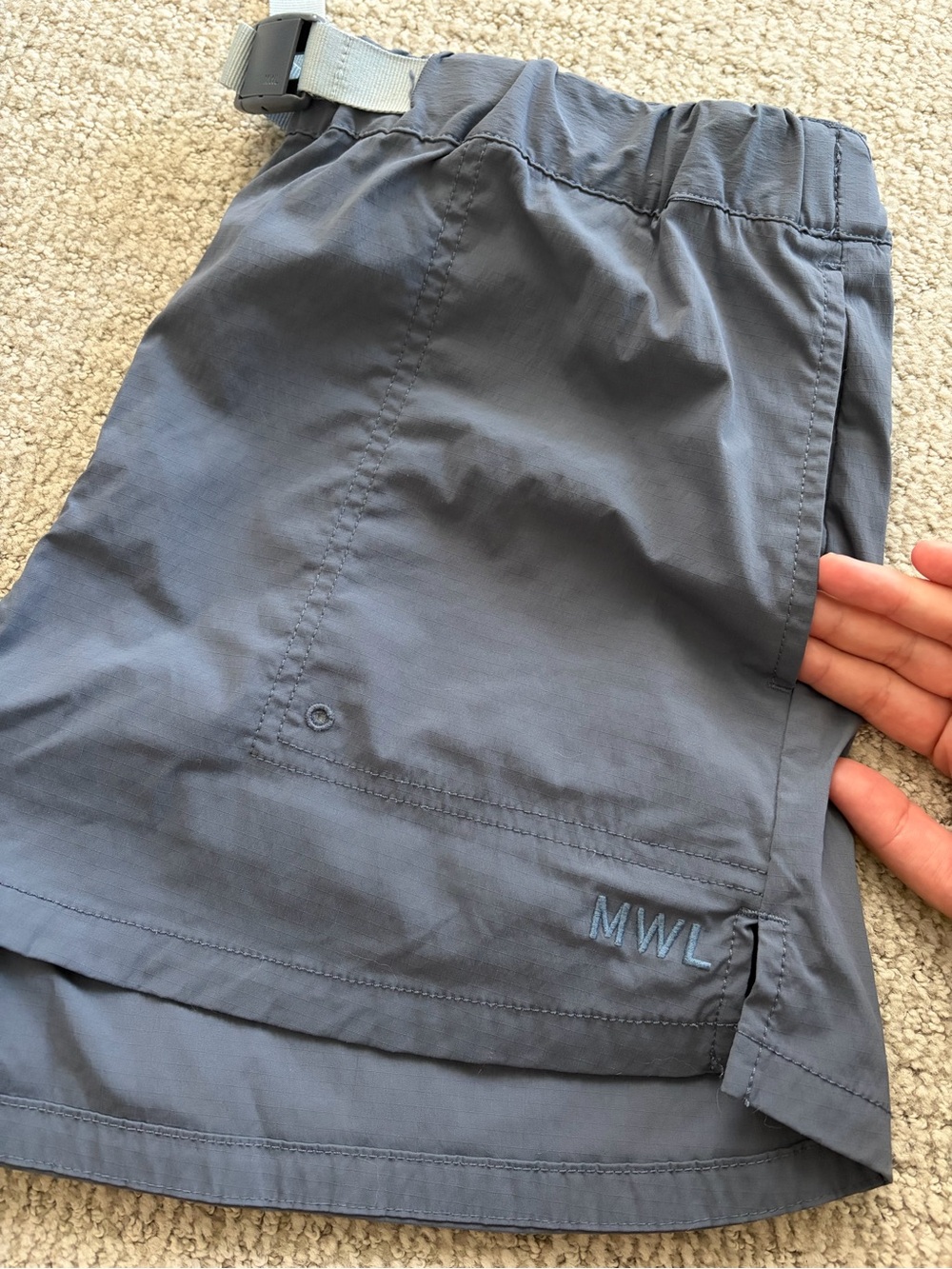 Madewell Women’s Large Shorts in Blue/Gray